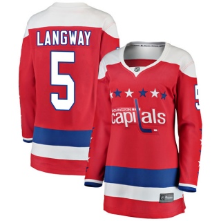 Women's Rod Langway Washington Capitals Fanatics Branded Alternate Jersey - Breakaway Red