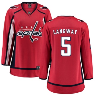 Women's Rod Langway Washington Capitals Fanatics Branded Home Jersey - Breakaway Red