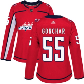 Women's Sergei Gonchar Washington Capitals Adidas Home Jersey - Authentic Red