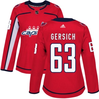 Women's Shane Gersich Washington Capitals Adidas Home Jersey - Authentic Red