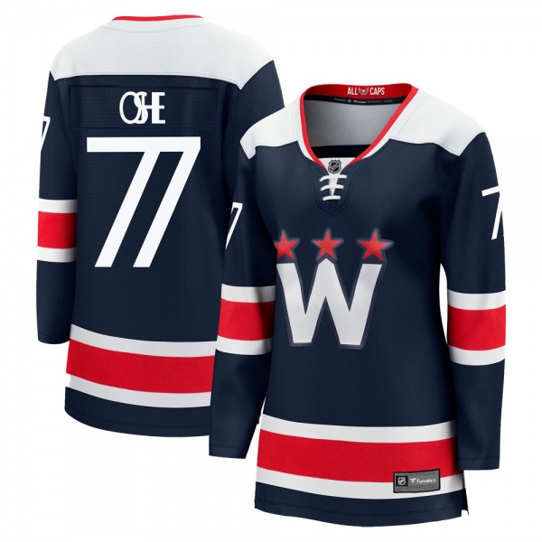Women's T.J. Oshie Washington Capitals Fanatics Branded zied Breakaway 2020/21 Alternate Jersey - Premier Navy