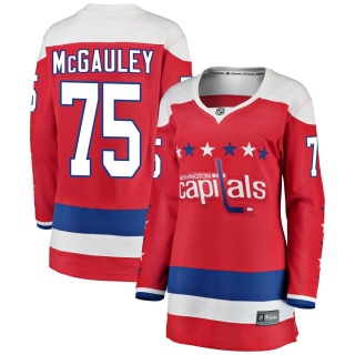 Women's Tim McGauley Washington Capitals Fanatics Branded Alternate Jersey - Breakaway Red