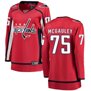 Women's Tim McGauley Washington Capitals Fanatics Branded Home Jersey - Breakaway Red