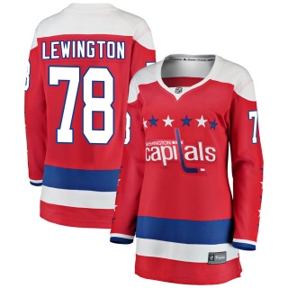 Women's Tyler Lewington Washington Capitals Fanatics Branded ized Alternate Jersey - Breakaway Red