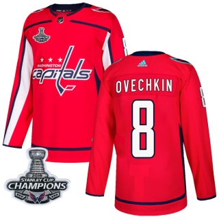 Youth Alexander Ovechkin Washington Capitals Adidas Home 2018 Stanley Cup Champions Patch Jersey - Authentic Red