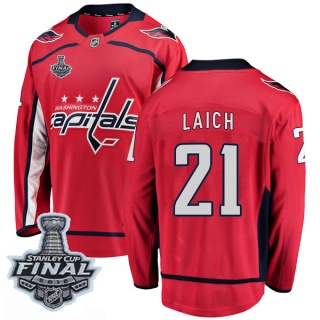 Youth Brooks Laich Washington Capitals Fanatics Branded Home 2018 Stanley Cup Final Patch Jersey - Breakaway Red