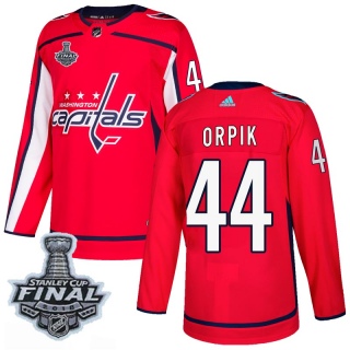 Youth Brooks Orpik Washington Capitals Adidas Home 2018 Stanley Cup Final Patch Jersey - Authentic Red