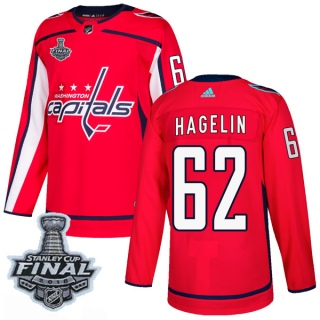 Youth Carl Hagelin Washington Capitals Adidas Home 2018 Stanley Cup Final Patch Jersey - Authentic Red