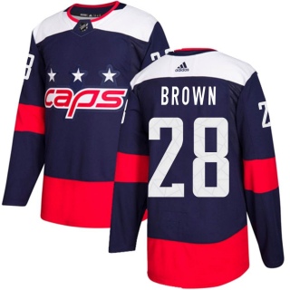 Youth Connor Brown Washington Capitals Adidas 2018 Stadium Series Jersey - Authentic Navy Blue