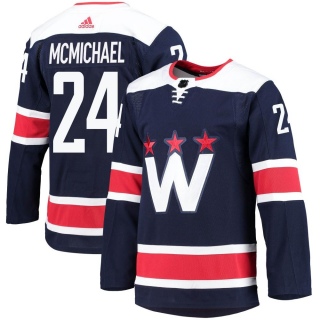Youth Connor McMichael Washington Capitals Adidas 2020/21 Alternate Primegreen Pro Jersey - Authentic Navy