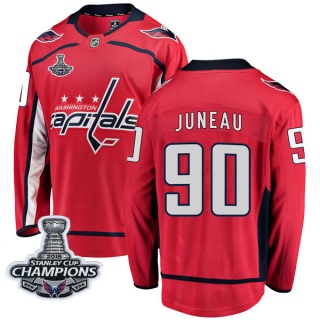 Youth Joe Juneau Washington Capitals Fanatics Branded Home 2018 Stanley Cup Champions Patch Jersey - Breakaway Red