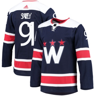 Youth Joe Snively Washington Capitals Adidas 2020/21 Alternate Primegreen Pro Jersey - Authentic Navy