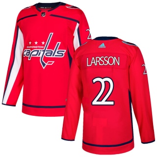 Youth Johan Larsson Washington Capitals Adidas Home Jersey - Authentic Red