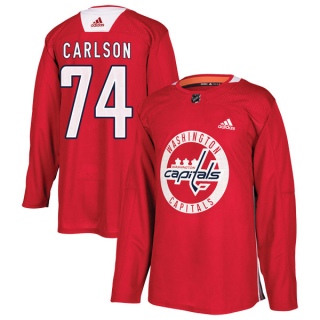 Youth John Carlson Washington Capitals Adidas Practice Jersey - Authentic Red