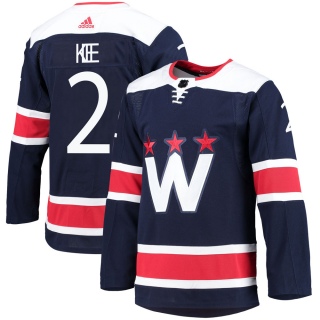 Youth Ken Klee Washington Capitals Adidas 2020/21 Alternate Primegreen Pro Jersey - Authentic Navy