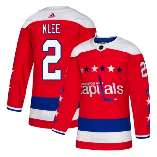 Youth Ken Klee Washington Capitals Adidas Alternate Jersey - Authentic Red