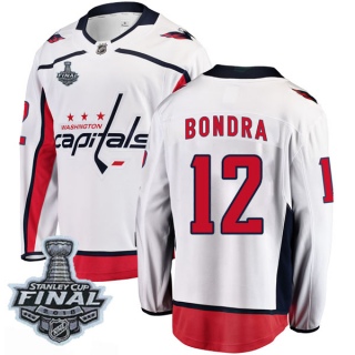 Youth Peter Bondra Washington Capitals Fanatics Branded Away 2018 Stanley Cup Final Patch Jersey - Breakaway White