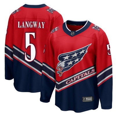 Youth Rod Langway Washington Capitals Fanatics Branded 2020/21 Special Edition Jersey - Breakaway Red