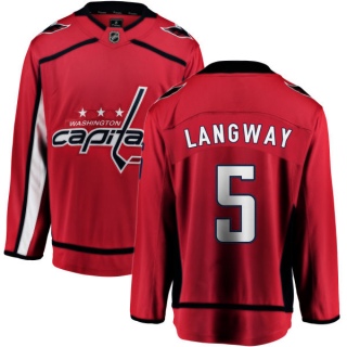 Youth Rod Langway Washington Capitals Fanatics Branded Home Jersey - Breakaway Red