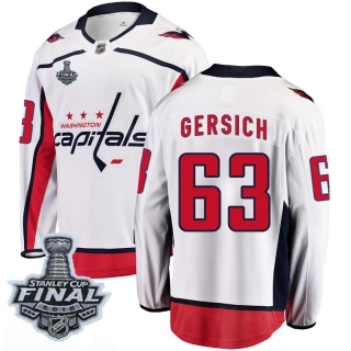 Youth Shane Gersich Washington Capitals Fanatics Branded Away 2018 Stanley Cup Final Patch Jersey - Breakaway White