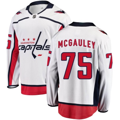 Youth Tim McGauley Washington Capitals Fanatics Branded Away Jersey - Breakaway White