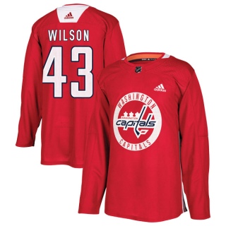 Youth Tom Wilson Washington Capitals Adidas Practice Jersey - Authentic Red