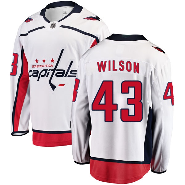 Youth Tom Wilson Washington Capitals Fanatics Branded Away Jersey - Breakaway White
